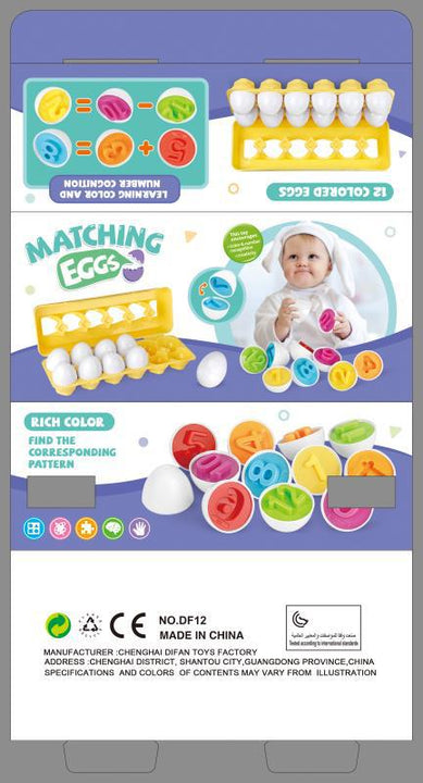 Learning Educational Smart Egg Toy Games Shape Matching Sorters Toys -Montessori Eggs Toys For Kids Children