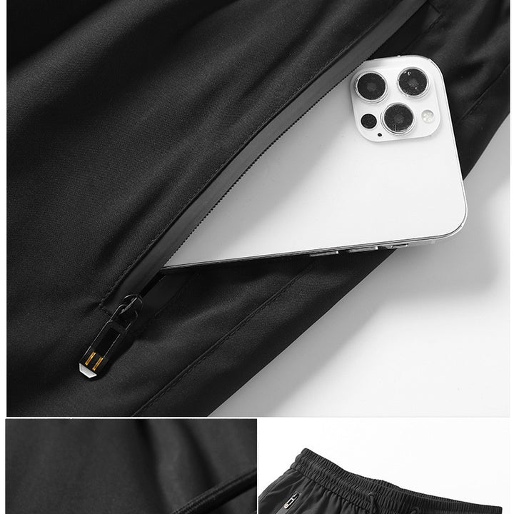 Men's Winter Elastic Waist Down Wadded Trousers
