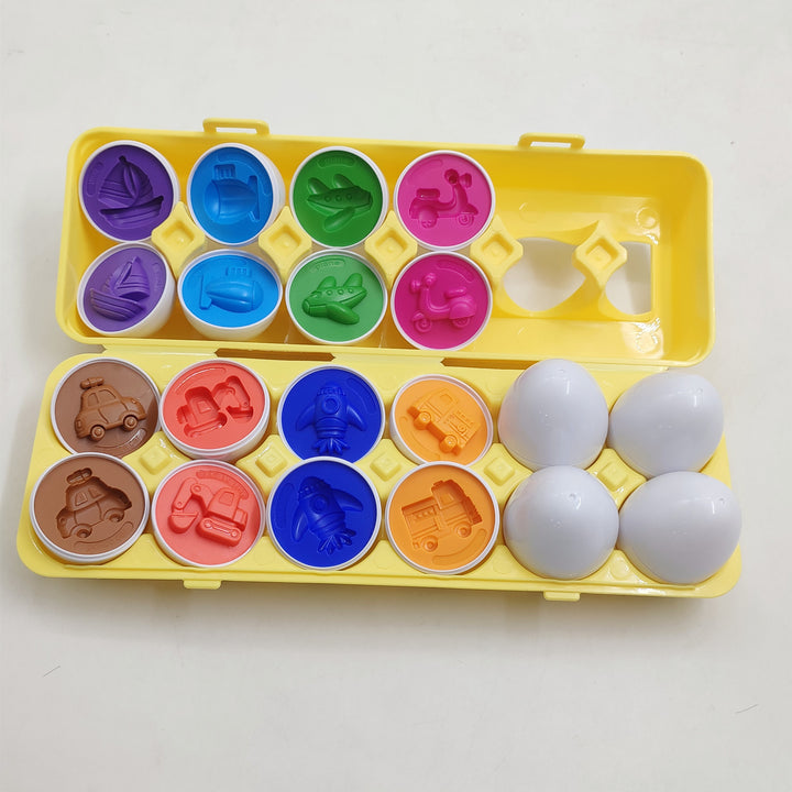 Learning Educational Smart Egg Toy Games Shape Matching Sorters Toys -Montessori Eggs Toys For Kids Children
