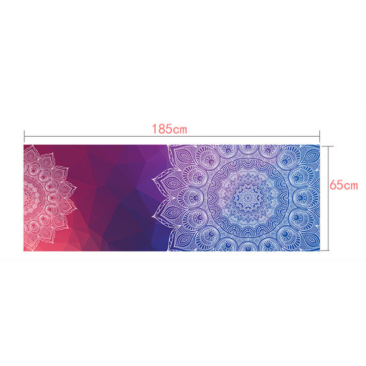 Anti-slip sweat-absorbent yoga mat-towel