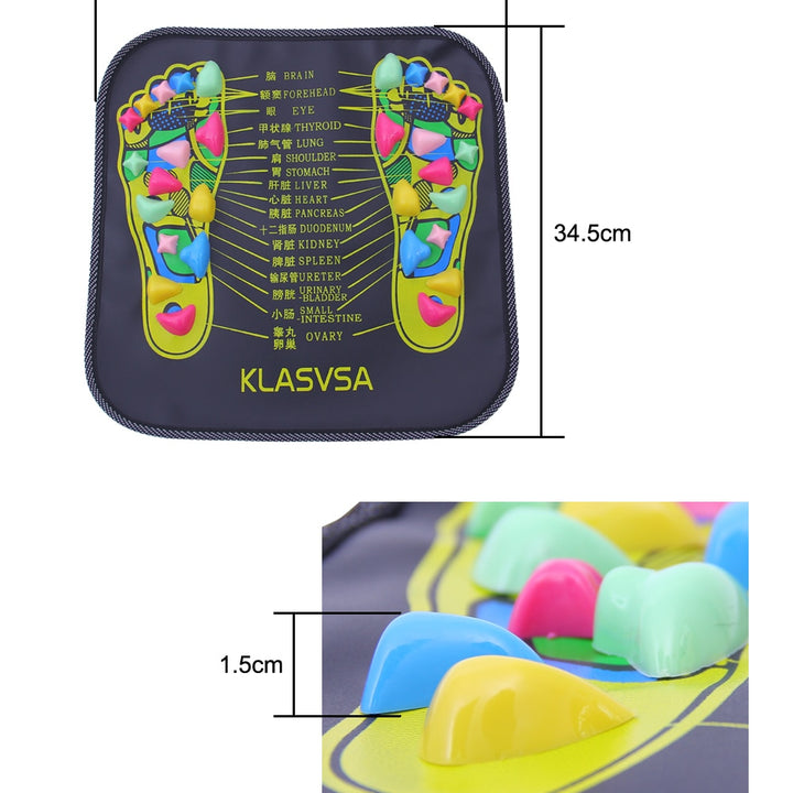 Reflexology Foot Massage Pad Cobblestone Walk Massager Mat Pain Relief Health Care Acupressure Mat