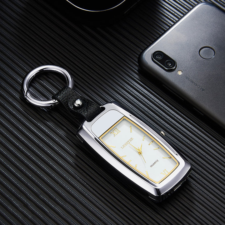HF20 Multifunction Clock and Watch Keychain Lighter with Light