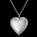 Engraved Design Love Necklace with Locket - Personalized Heart-shaped Photo Frame Pendant For Valentine's Day