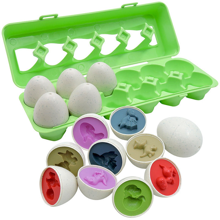 Learning Educational Smart Egg Toy Games Shape Matching Sorters Toys -Montessori Eggs Toys For Kids Children
