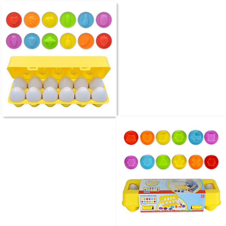 Learning Educational Smart Egg Toy Games Shape Matching Sorters Toys -Montessori Eggs Toys For Kids Children