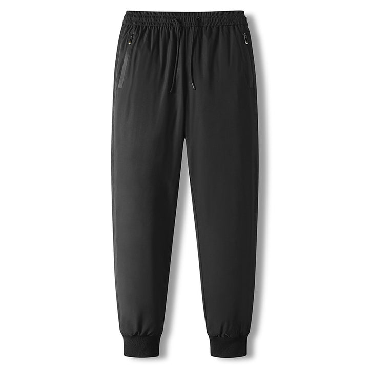 Men's Winter Elastic Waist Down Wadded Trousers