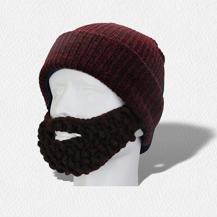 Men's Knitted Wool Creative Beard Mask Hat