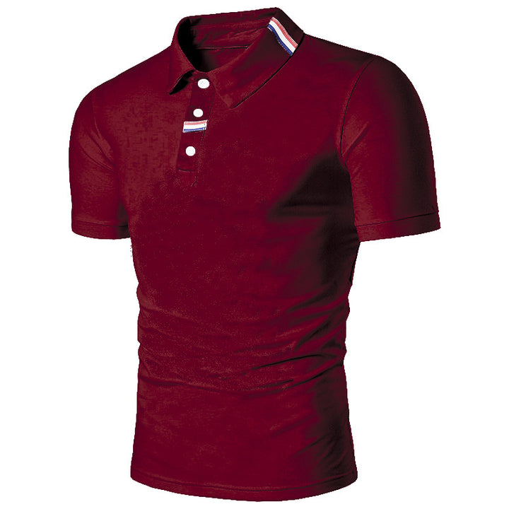 Solid Color Fashion Men's Top  T-shirt