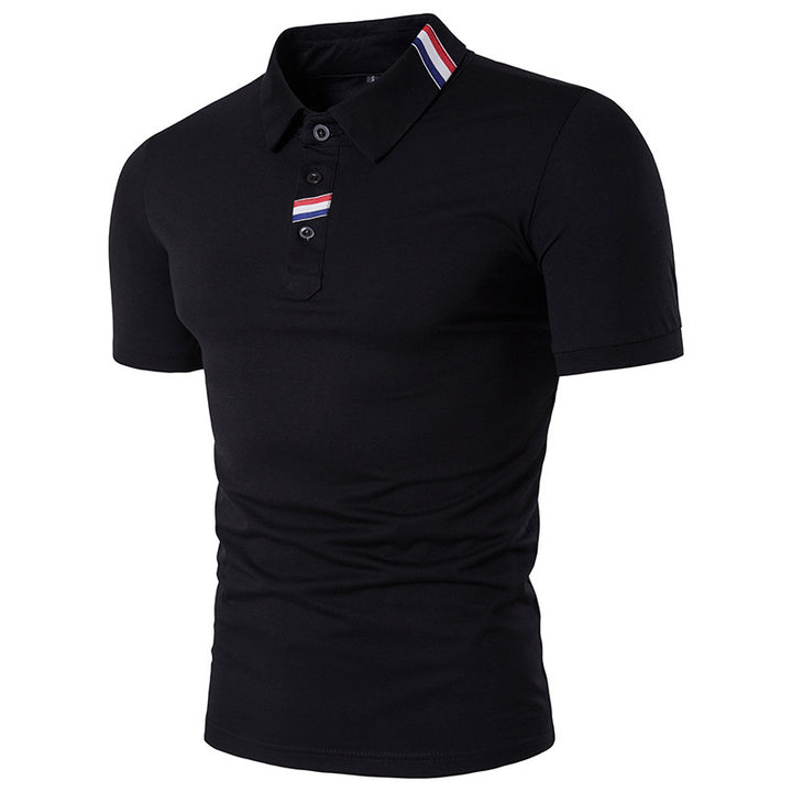 Solid Color Fashion Men's Top  T-shirt