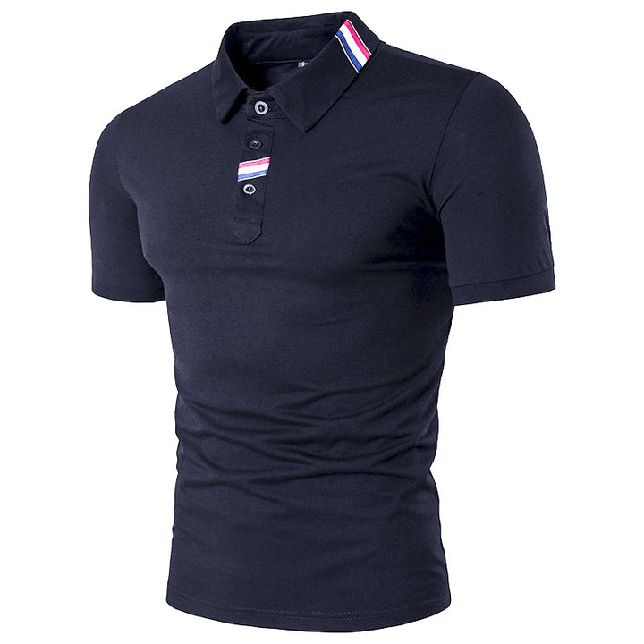 Solid Color Fashion Men's Top  T-shirt