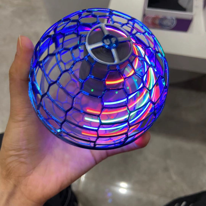 Flynova Pro Flying Ball Spinner Toy  Hand Controlled Drone Helicopter 360 Rotating Mini UFO With Light Kids Gifts