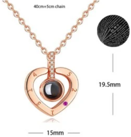 Love projection necklace